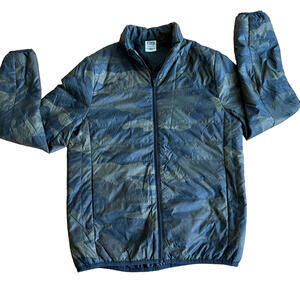 Pink Victoria Secret Jacket Womens XS Camo Puffer Y2K Streetwear Coat Warm Zips!